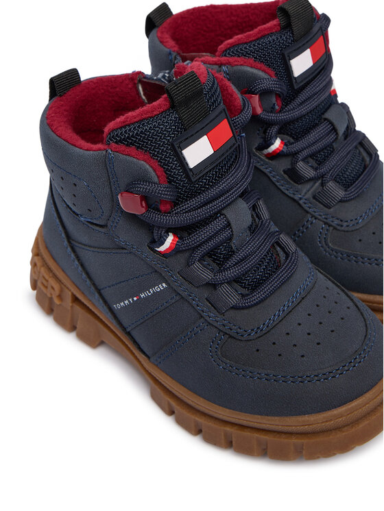 Tommy Hilfiger Gležnjače Tommy Hilfiger T1X5-34127-1696800 Tamnoplava
