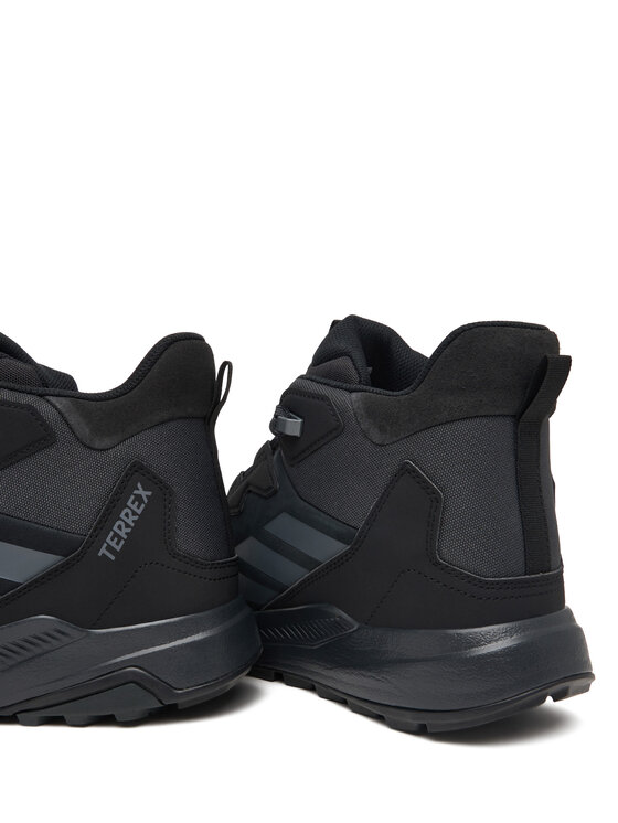 adidas Туристически adidas Terrex Anylander Leather Mid Hiking KJ5212 Черен