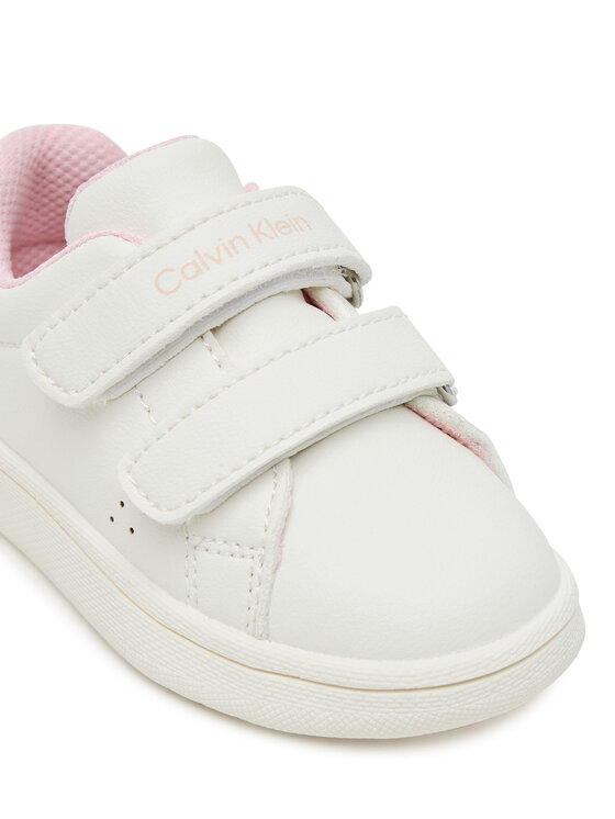 Calvin Klein Sneakersy Calvin Klein Low Cut Velcro Sneaker V1A9-83087-1355 M Biela