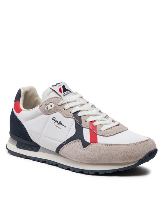 Pepe Jeans Сникърси Pepe Jeans Brit Road M PMS40007 Бял