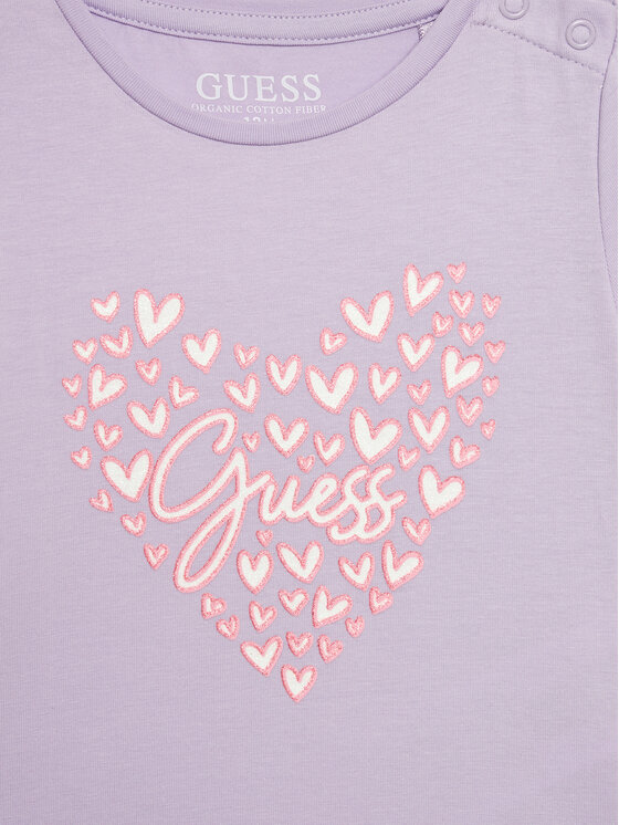 Guess Guess Póló A4GI01 K6YW4 Lila Regular Fit