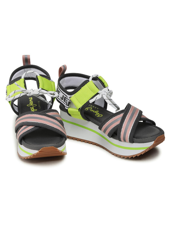 Pepe Jeans Сандали Pepe Jeans Fuji Laces PLS90506 Сив