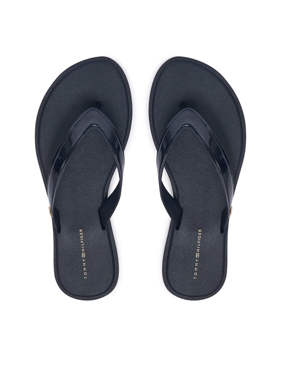 Tommy Hilfiger Žabky Tommy Hilfiger Th Scandi Shiny Summer Sandal FW0FW09446 Tmavomodrá