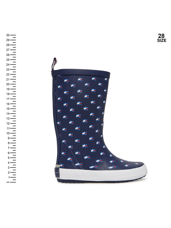 Tommy Hilfiger Kalosze Tommy Hilfiger Rain Boot T3XC-33922-1846 S Granatowy