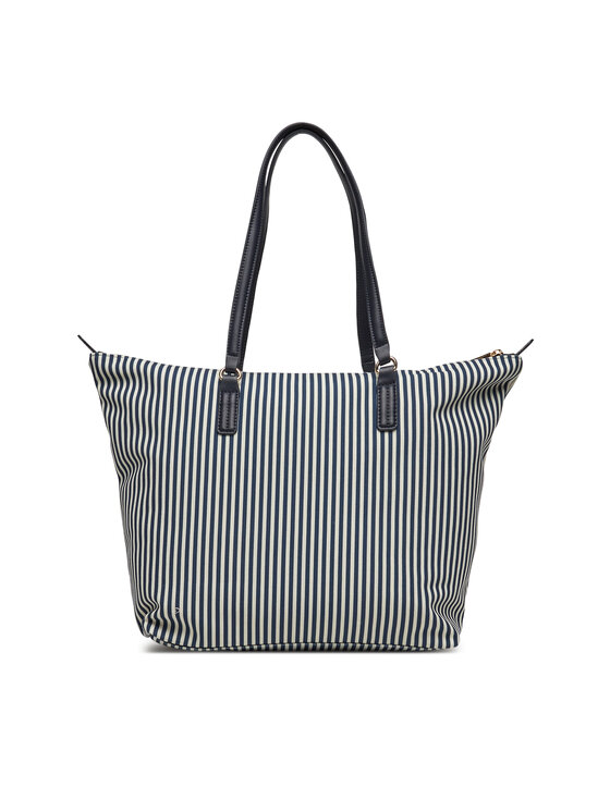 Tommy Hilfiger Ročna torba Tommy Hilfiger Poppy Summer Tote AW0AW17203 Mornarsko modra