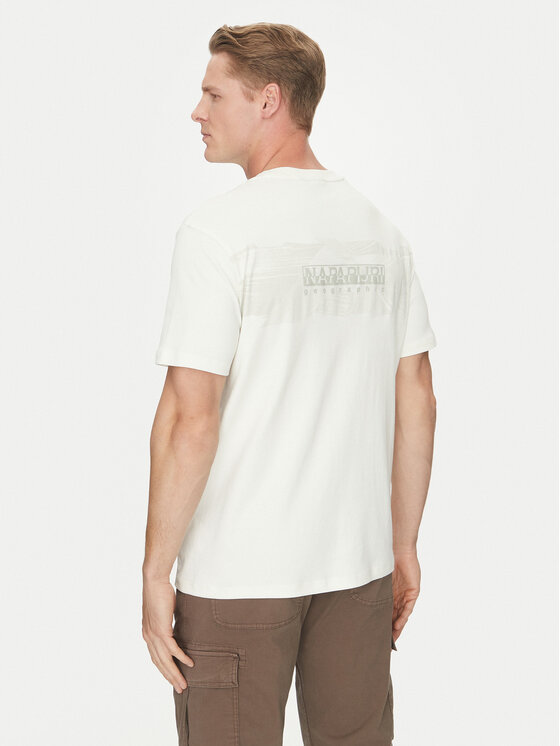Napapijri Napapijri Majica S-Vanni NP0A4IED Bela Regular Fit