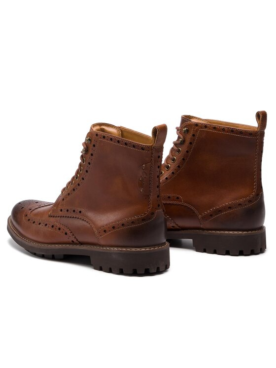 Clarks Stivali Clarks Montacute Lord 203517907 Marrone