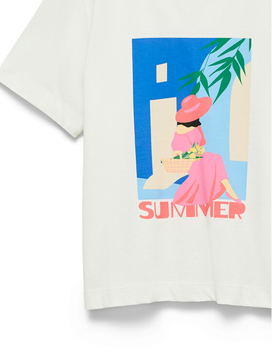 Vero Moda Vero Moda Camiseta Salli Mette 10344804 Blanco Regular Fit