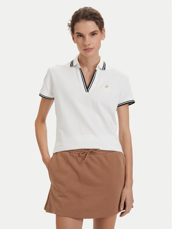 Beverly Hills Polo Club Beverly Hills Polo Club Polo P-SS26W-P0300 Blanco Regular Fit