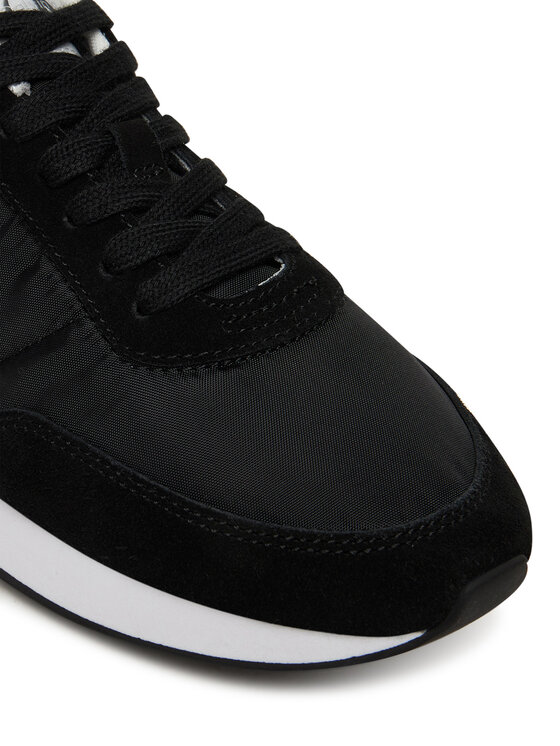 Calvin Klein Sneakersy Calvin Klein Retro Runner Lace Up Nylon Mg YW0YW01990 Čierna