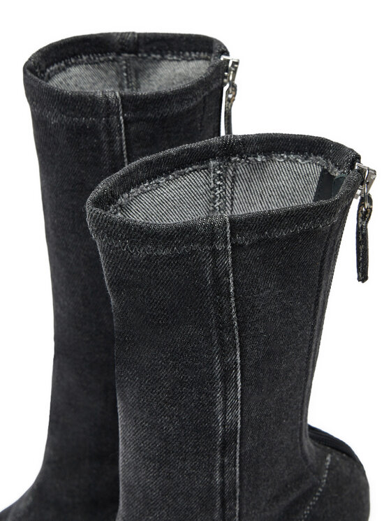Diesel Боти Diesel 95mm D-Venus Y03413P6078 Черен