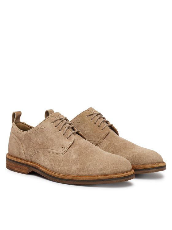 Clarks Туфлі Clarks Aldwin Lace 26186449 Сірий