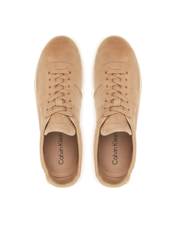 Calvin Klein Sneakersy Calvin Klein Baller Sneaker Laceup HW0HW03263 Béžová