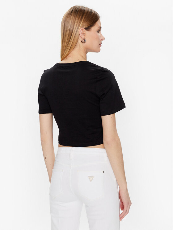 Guess Guess Marškinėliai Piercing W3GI23 JA914 Juoda Boxy Fit
