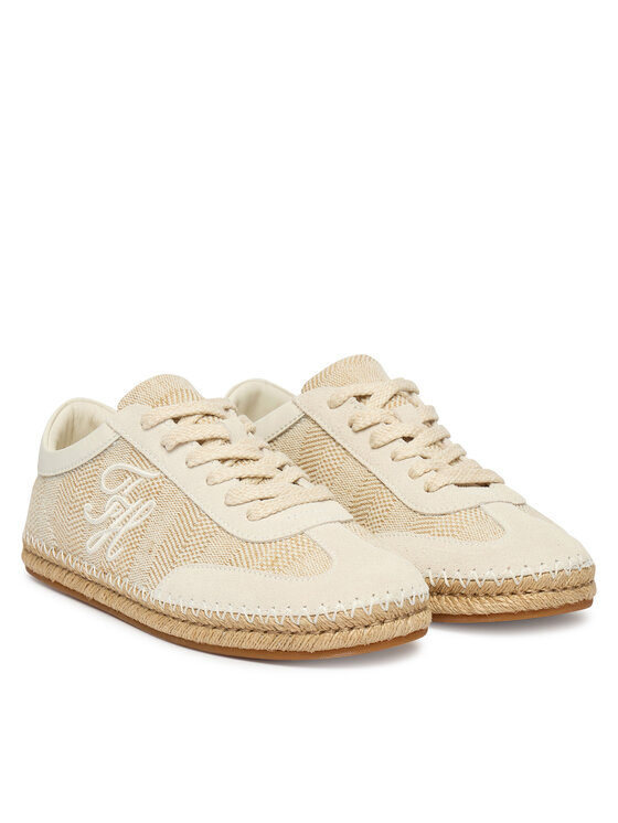 Tommy Hilfiger Еспадрили Tommy Hilfiger Th Heritage Rope Sneaker FW0FW09108 Екрю
