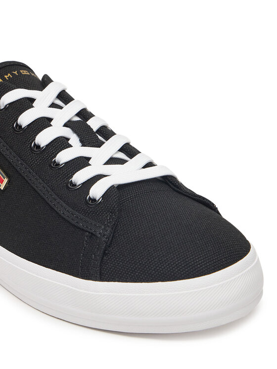 Tommy Hilfiger Tenisky Tommy Hilfiger Vulc Canvas Lace Up Sneaker FW0FW08647 Čierna