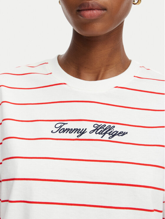 Tommy Hilfiger Tommy Hilfiger Camiseta Classic WW0WW50948 Blanco Relaxed Fit