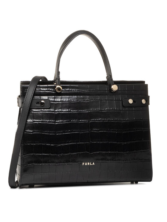 Furla Ročna torba Furla Lady M BAWC01L-KO0000-O6000-1-007-20-RO-B Črna