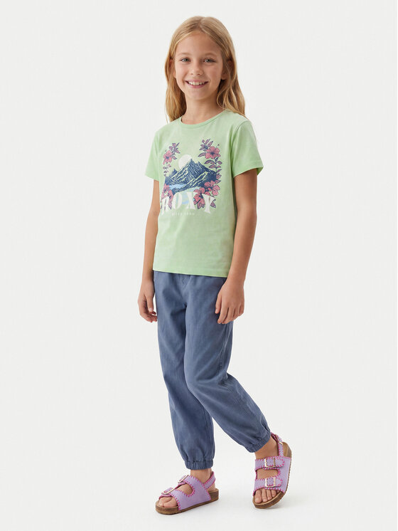 Roxy Roxy Póló Lily Vintage ERGZT04140 Zöld Regular Fit