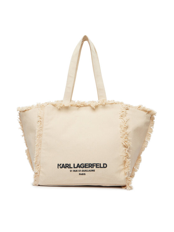 KARL LAGERFELD Kabelka KARL LAGERFELD B2W50021 Svetlo béžová