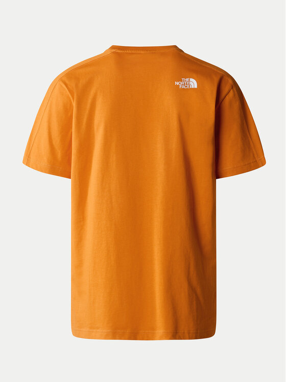 The North Face The North Face Majica NF0A87FF Oranžna Regular Fit