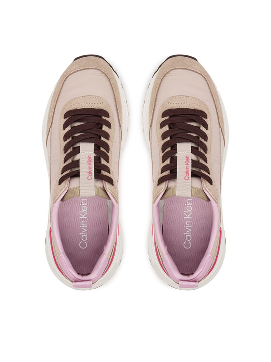 Calvin Klein Snīkeri Calvin Klein Hike Runner Mg Nylon Mix YW0YW02075 Pelēks