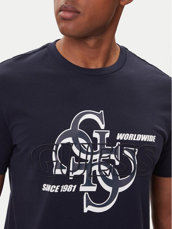 Guess Guess Camiseta M5BI72 I3Z14 Azul Slim Fit