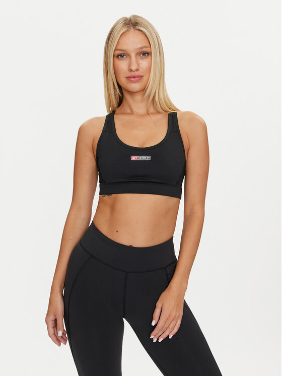 Reebok Reebok Reggiseno sportivo Lux Bold Racr Bra 100075369 Nero Slim Fit