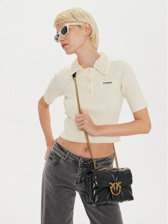 PINKO Kabelka PINKO Love Puff Mini Cl AI 24-25 PLTT 100039 A1EX Černá