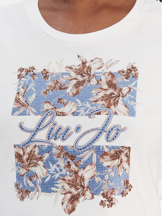 Liu Jo Liu Jo Camiseta WA6493 JS923 Blanco Regular Fit