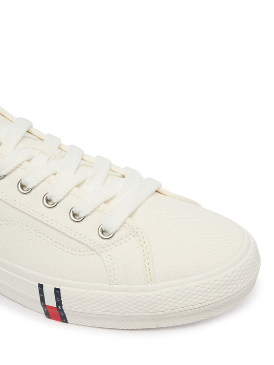Tommy Jeans Πάνινα παπούτσια Tommy Jeans Archive Vulc Y2K EM0EM01674 Λευκό