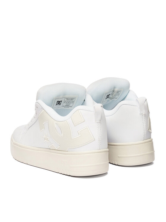 DC Shoes Снікерcи DC Shoes EO-COURT GRAFFIK PLATFORM DC02422102 Білий