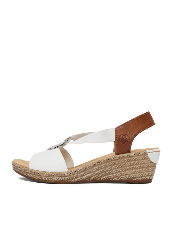 Rieker Sandale Rieker CEO-624H6-81 Alb