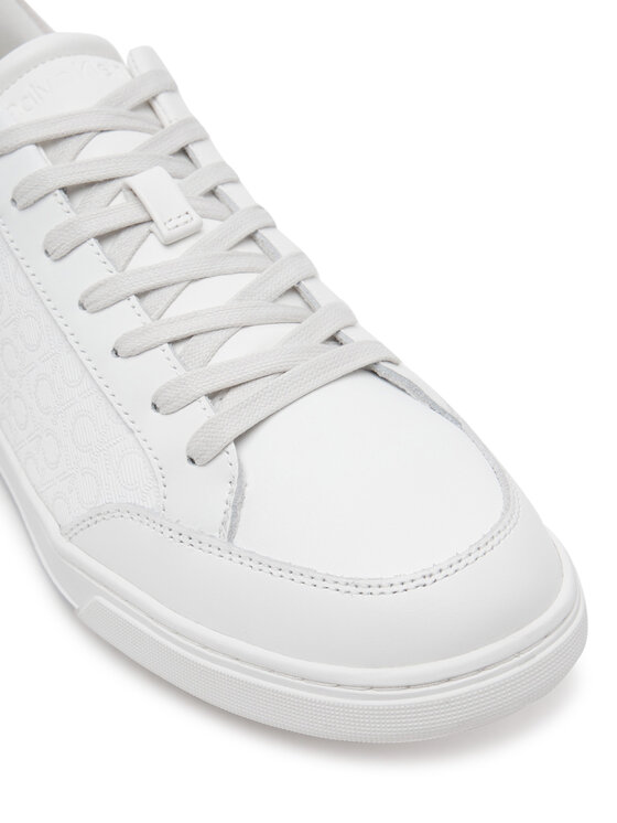 Calvin Klein Laisvalaikio batai Calvin Klein Low Top Lace Up Lth Mono HM0HM01756 Balta