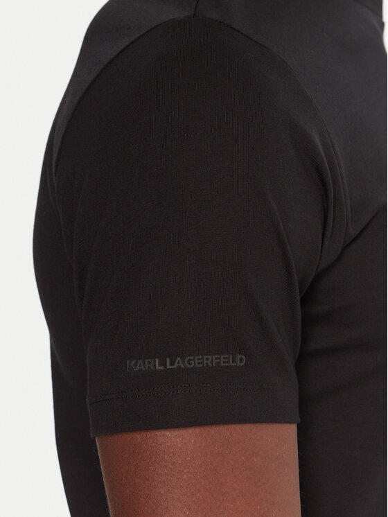 KARL LAGERFELD KARL LAGERFELD Camiseta 755047 554225 Negro Regular Fit