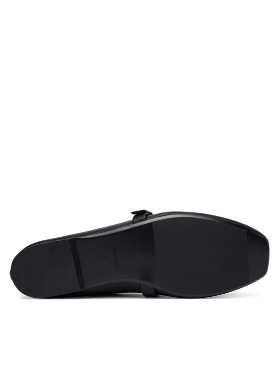 Calvin Klein Baleríny Calvin Klein Squared Ballerina Mj Lth Mg Hdw HW0HW03430 Černá