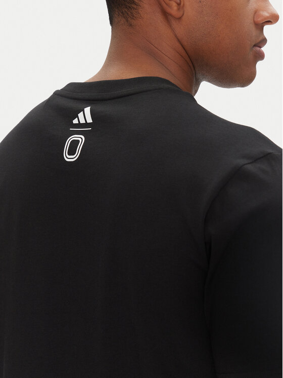 adidas adidas Футболка Overtime Spring Graphic JM0291 Чорний Regular Fit