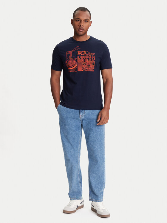 United Colors Of Benetton United Colors Of Benetton T-Shirt 3I1XU10A4 Σκούρο μπλε Relaxed Fit