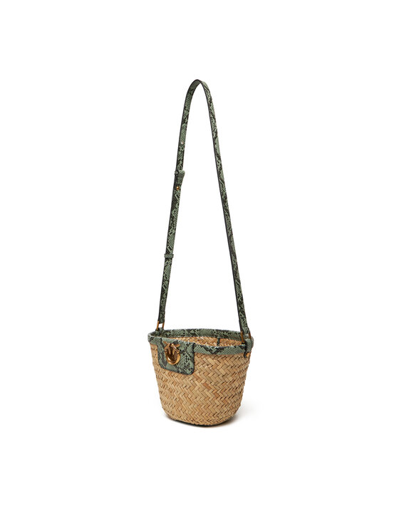 PINKO Дамска чанта PINKO Love Summer Bucket PE 25 PLTT 103325 A2GO Бежов