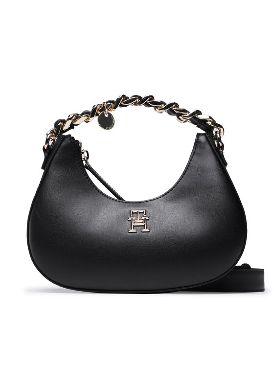 Tommy Hilfiger Ročna torba Tommy Hilfiger Chic Crossover AW0AW14180 Črna