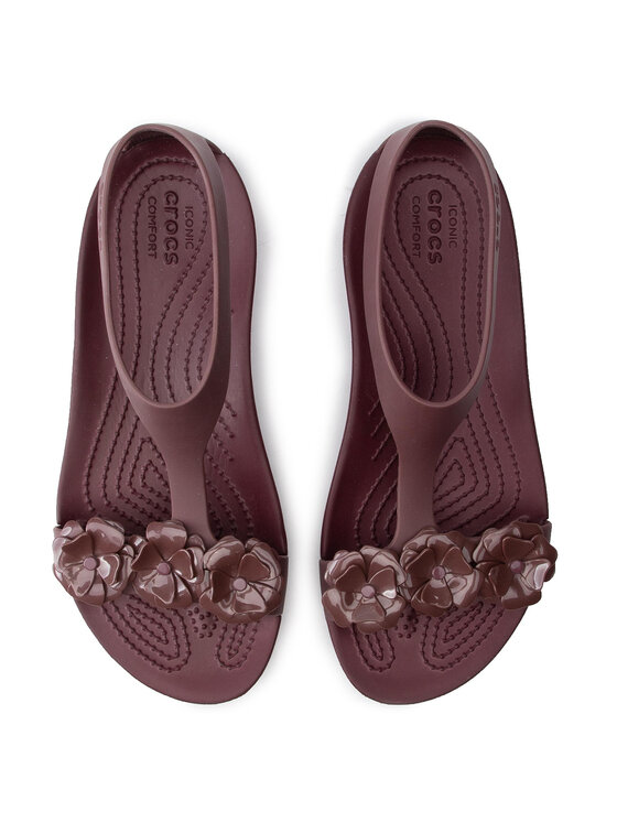 Crocs Sandały Crocs Serena Embellish Sndl W 205601 Bordowy