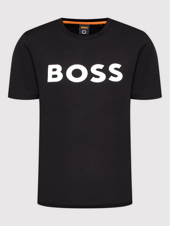 BOSS Boss Футболка Thinking 1 50481923 Чорний Regular Fit