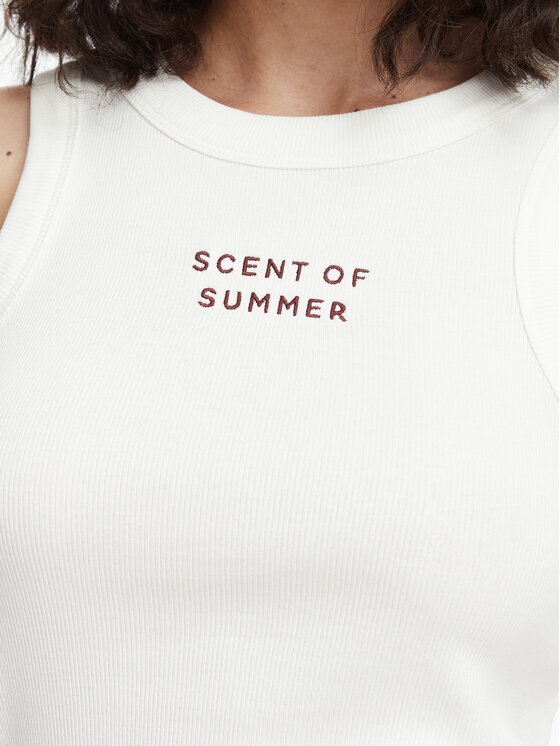 Vero Moda Vero Moda Top Nira 10341982 Blanco Slim Fit