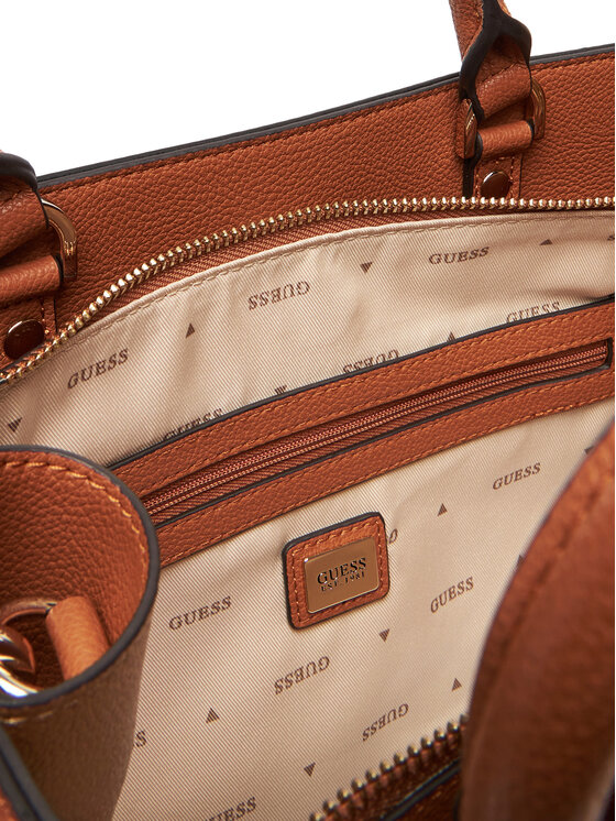 Guess Дамска чанта Guess Meridian II HWBG69 74060 Кафяв