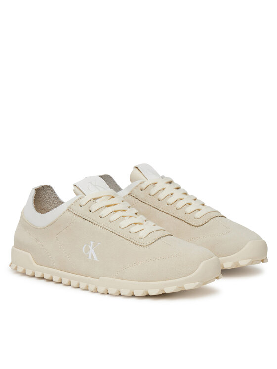 Calvin Klein Jeans Сникърси Calvin Klein Jeans Low Profile Runner Mg Sue YW0YW01898 Бежов
