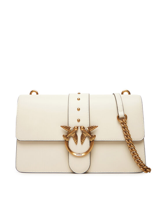 PINKO Ročna torba PINKO Love One Classic ST.CL Al 25-26 PLTT 105857 A0F1 Bela