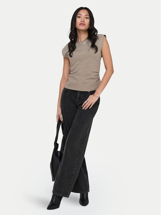 ONLY ONLY Camiseta Marie 15372452 Gris Regular Fit