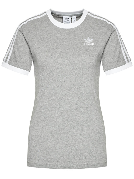 adidas adidas Футболка adicolor Classics 3-Stripes GN2909 Сірий Regular Fit