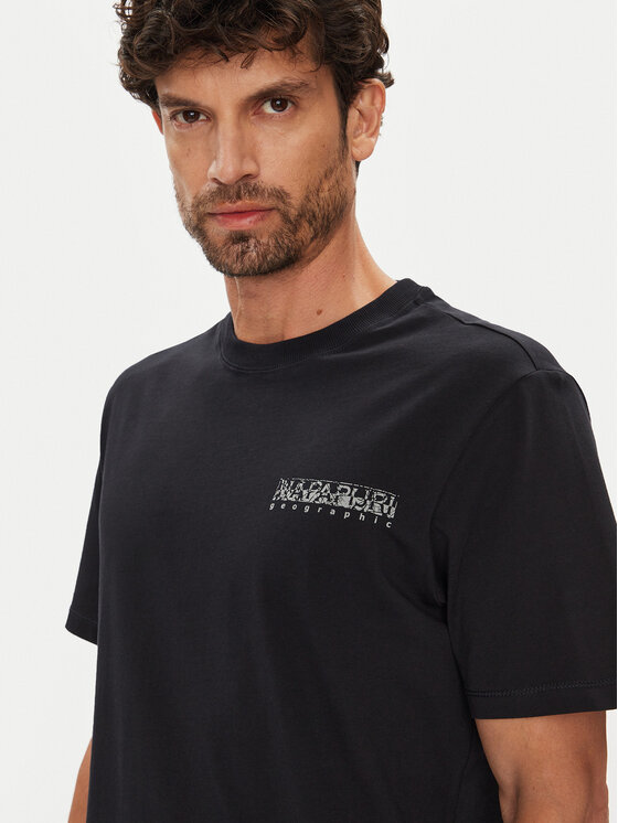 Napapijri Napapijri Camiseta S-Turrach NP0A893U Negro Regular Fit
