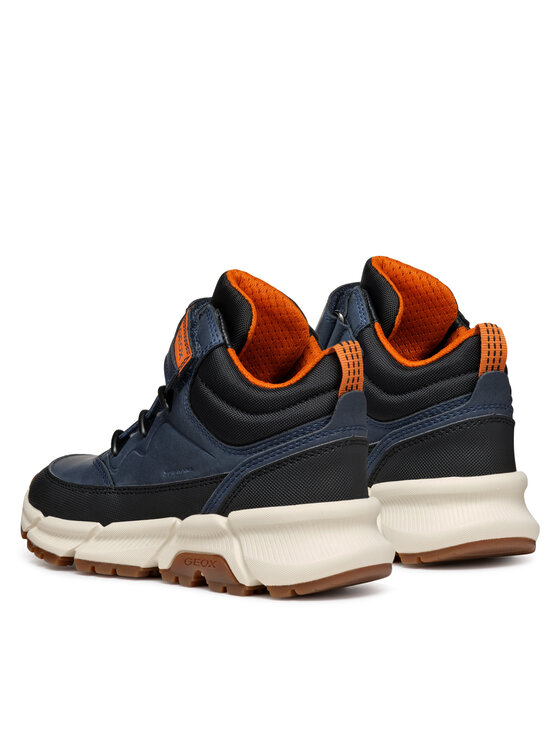 Geox Šnurovacia obuv Geox J Flexyper Plus Boy J36LCG 0MEFU C0045 S Tmavomodrá